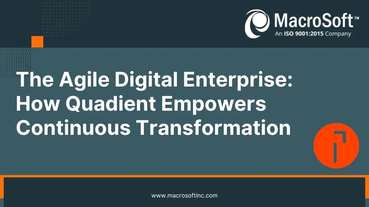 Whitepaper - The Agile Digital Enterprise How Quadient Empowers Continuous Transformation