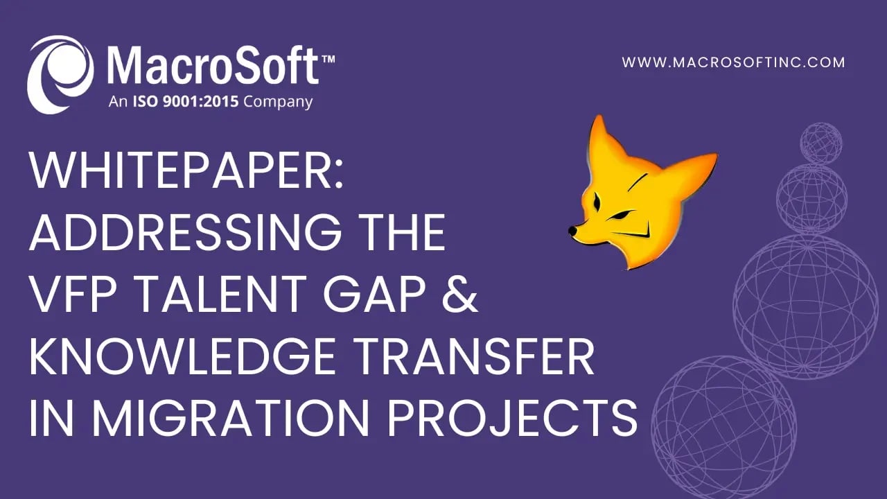 Whitepaper Addressing the VFP Talent Gap & Knowledge Transfer in Migration Projects
